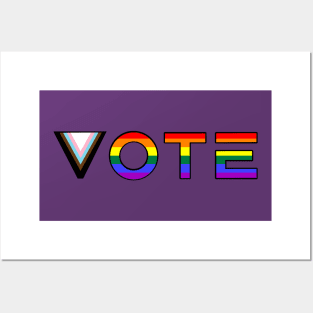 VOTE with Pride Posters and Art